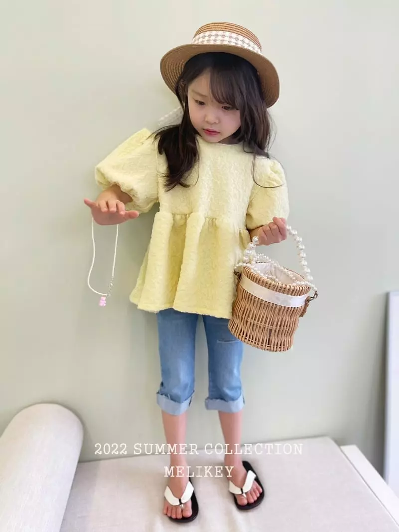 Melikey - Korean Children Fashion - #toddlerclothing - Cutting Jeans - 4