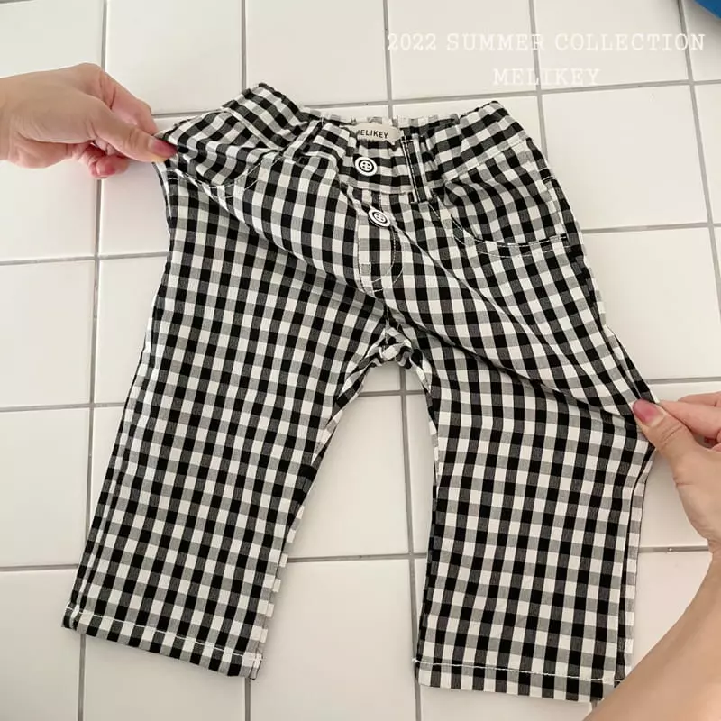 Melikey - Korean Children Fashion - #stylishchildhood - Check Pants - 2