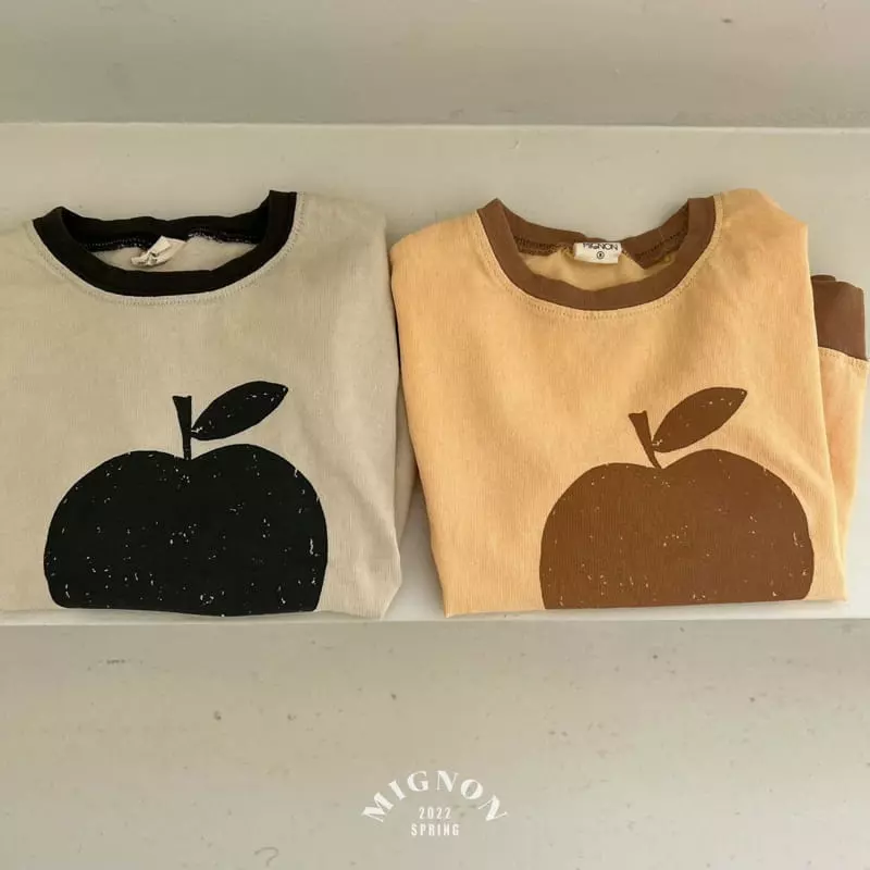 Mignon - Korean Children Fashion - #childrensboutique - Apple Tee