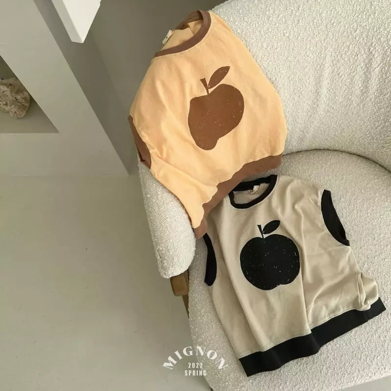 Mignon - Korean Children Fashion - #kidsshorts - Apple Tee - 5