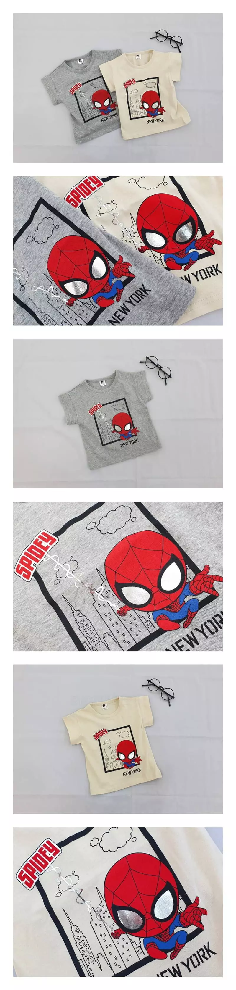 Milk Bebe - Korean Children Fashion - #kidsshorts - Newyork Tee