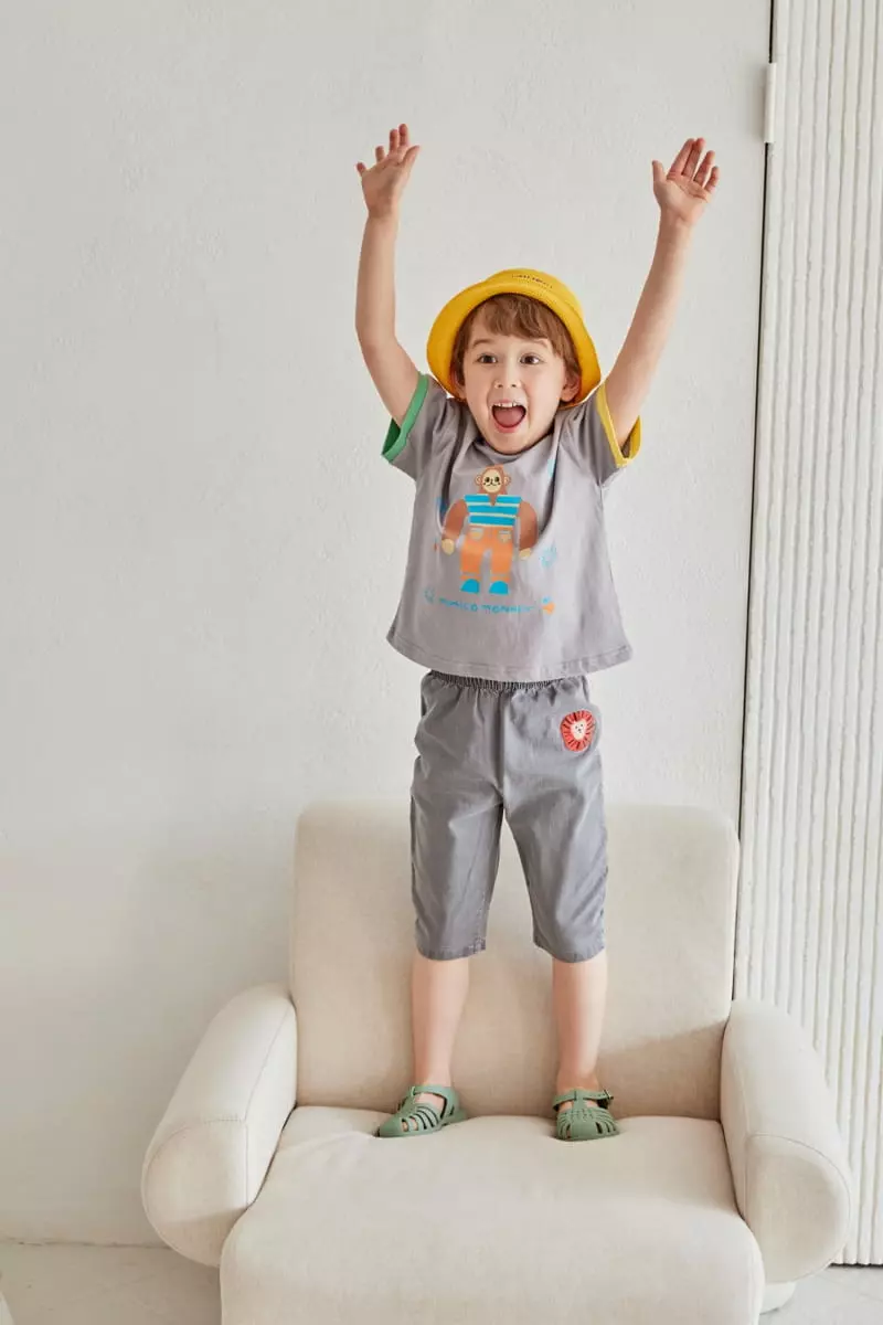Mimico - Korean Children Fashion - #childrensboutique - Monkey Tee - 4