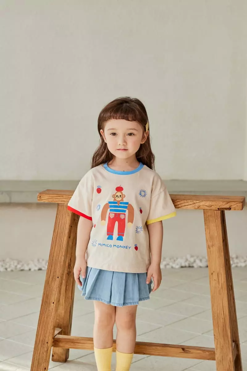 Mimico - Korean Children Fashion - #discoveringself - Monkey Tee - 5