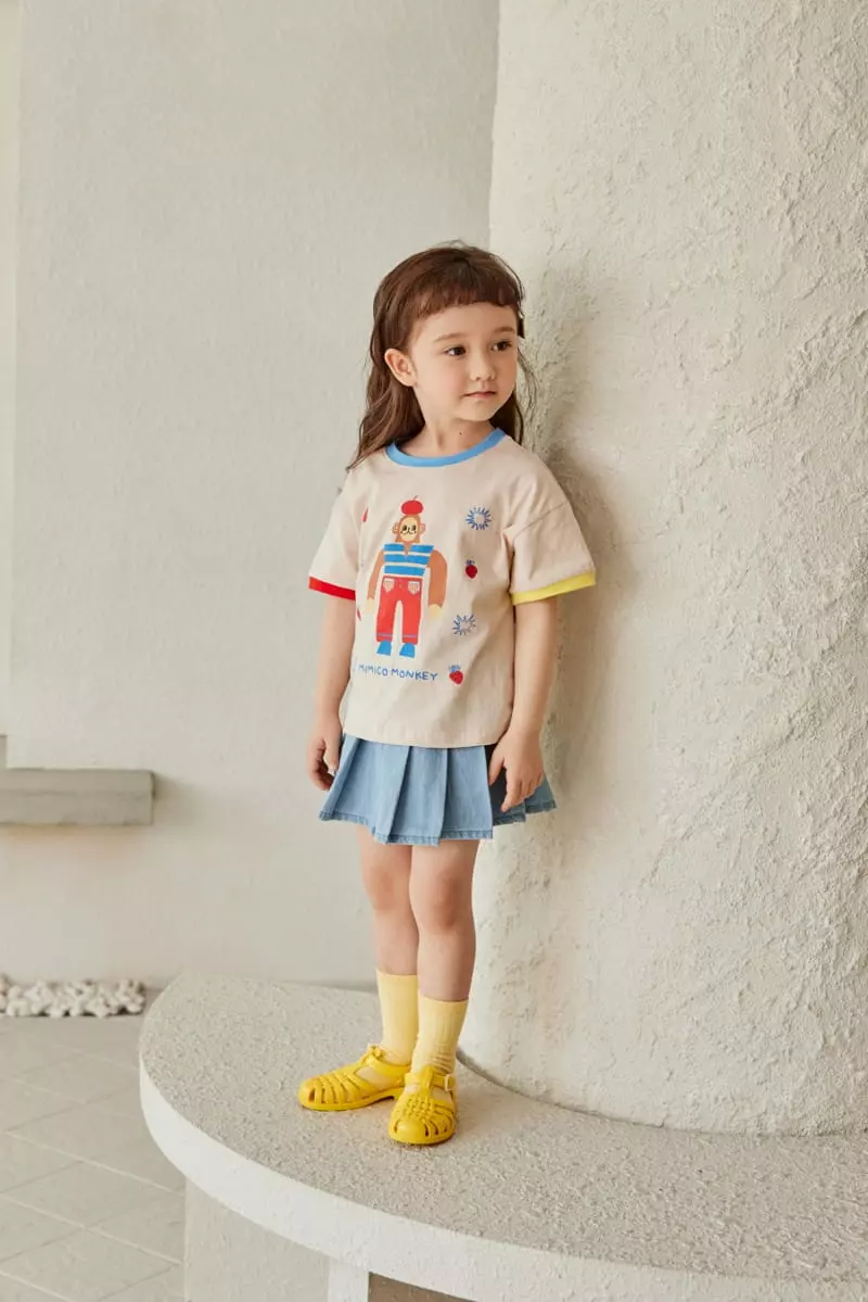 Mimico - Korean Children Fashion - #fashionkids - Monkey Tee - 6
