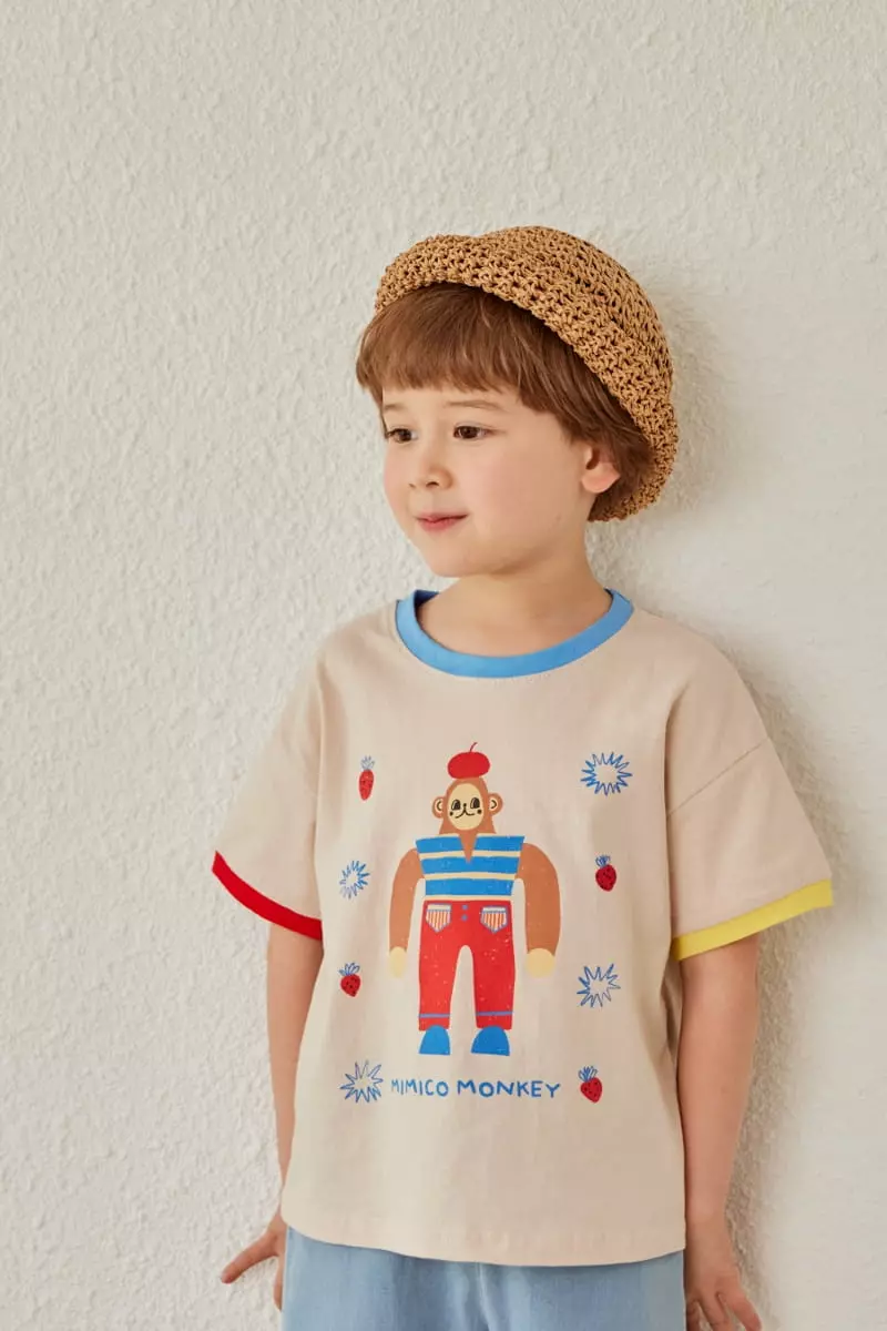 Mimico - Korean Children Fashion - #kidsstore - Monkey Tee - 8