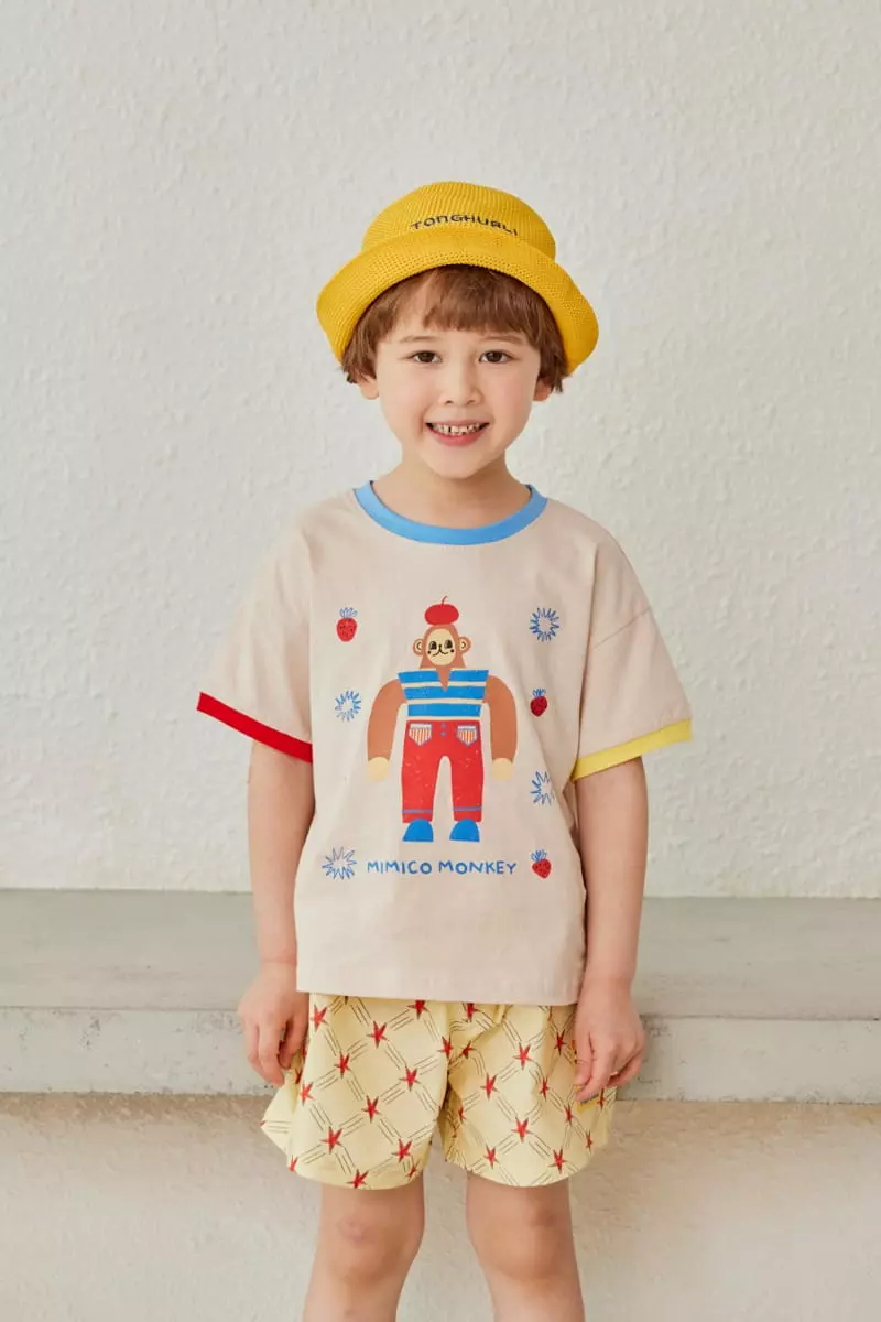 Mimico - Korean Children Fashion - #kidzfashiontrend - Monkey Tee - 9