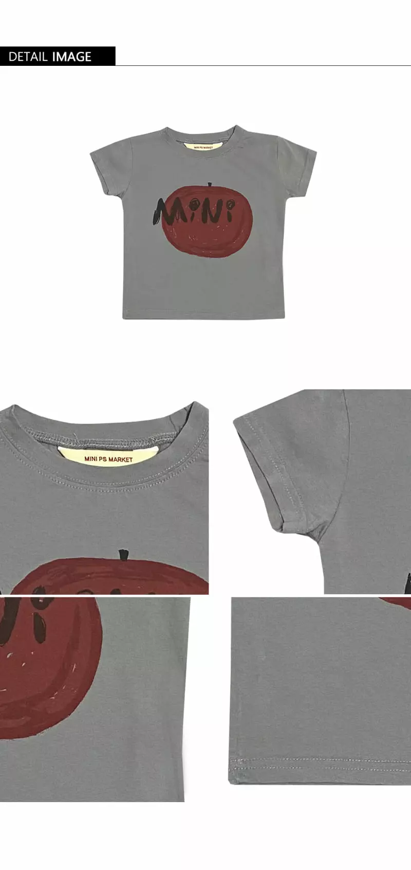 Mini Ps Market - Korean Children Fashion - #kidsstore - Apple Short Sleeves Tee - 3