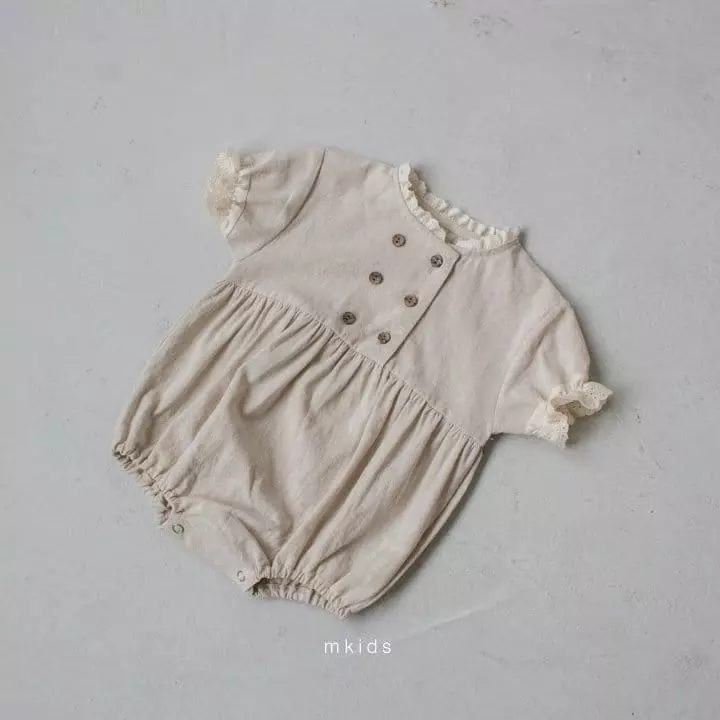 Mkids - Korean Baby Fashion - #babyboutiqueclothing - Double Lace Bodysuit - 3