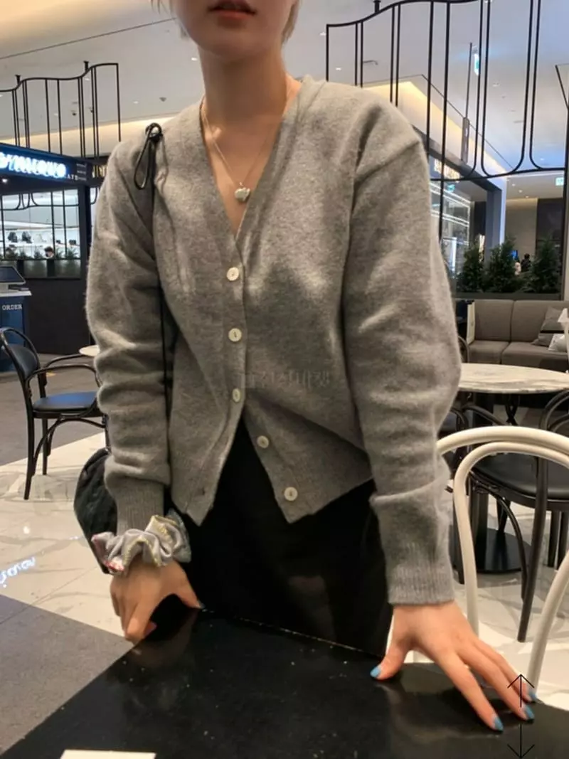 Mmore S - Korean Women Fashion - #momslook - Cashmere Cardigan - 3
