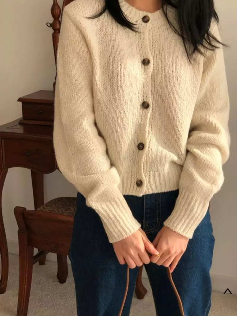 Mmore S - Korean Women Fashion - #momslook - All Neff Cardigan - 2