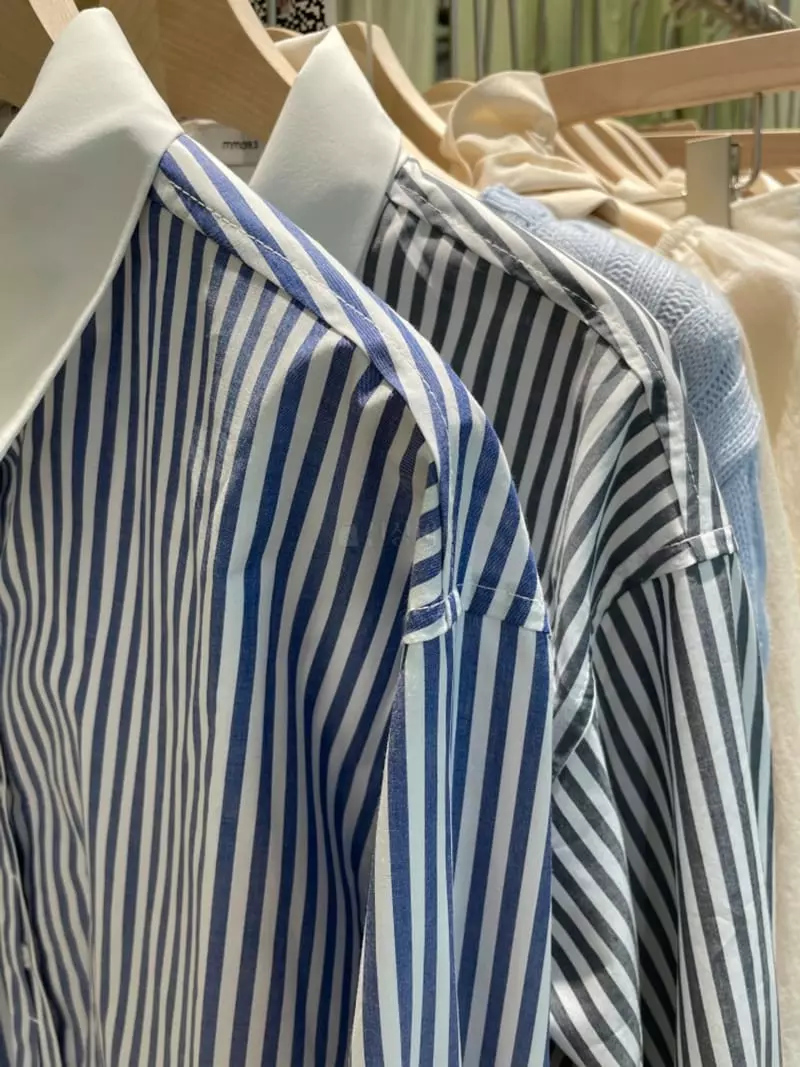 Mmore S - Korean Women Fashion - #momslook - Stripes Shirt - 5
