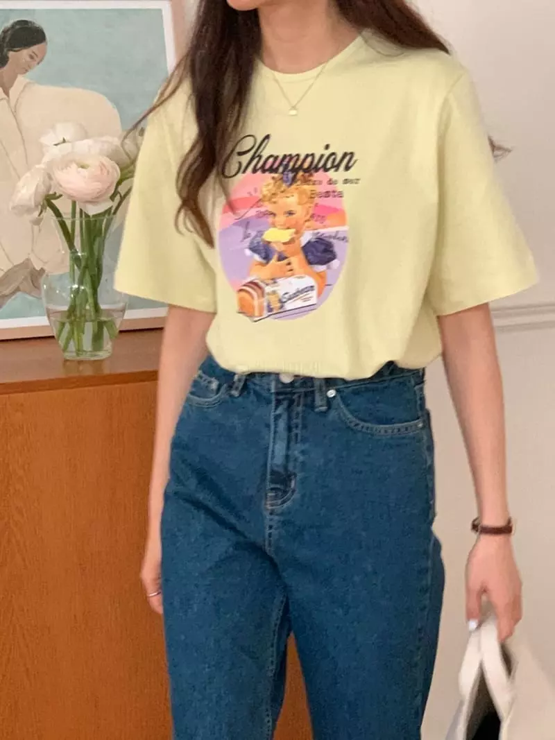 Mmore S - Korean Women Fashion - #momslook - Bread Tee - 2