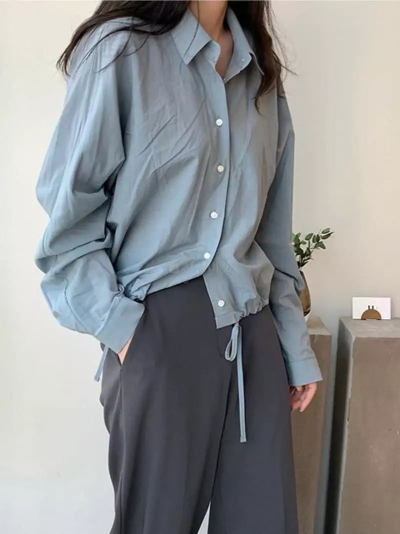 Mmore S - Korean Women Fashion - #vintagekidsstyle - Le Mer Shirt - 4