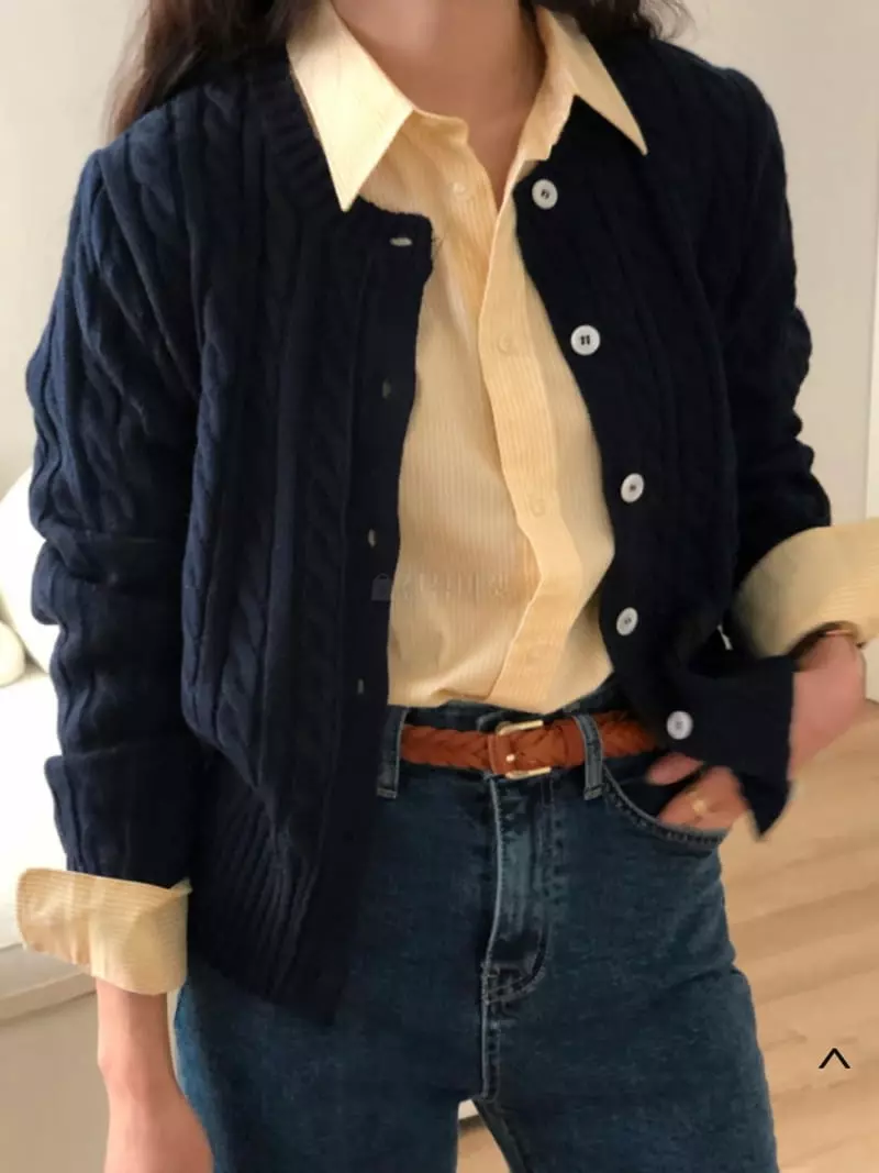 Mmore S - Korean Women Fashion - #shopsmall - Maple Twist Cardigan - 9