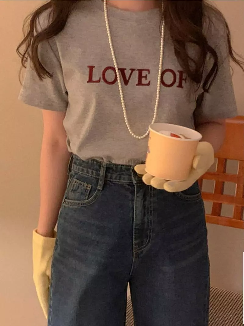 Mmore S - Korean Women Fashion - #thatsdarling - Love Tee - 6