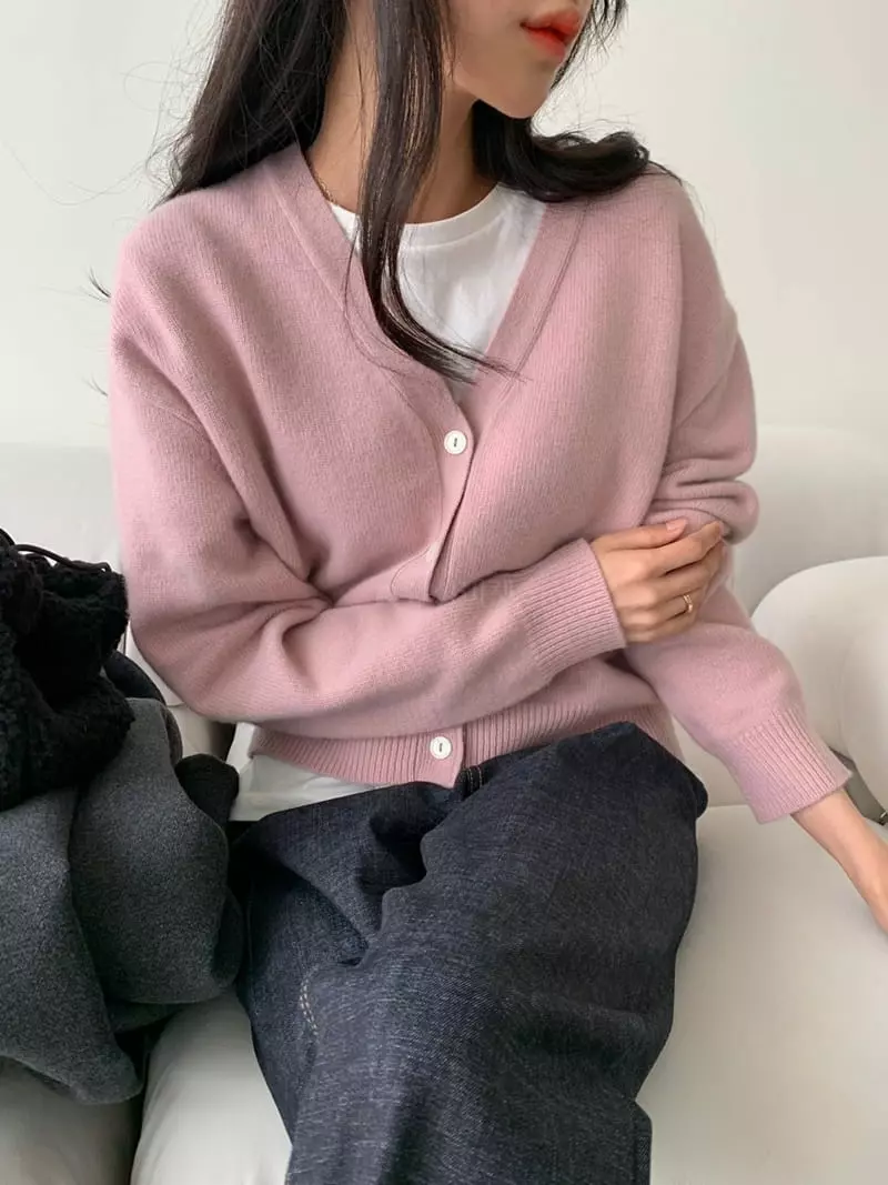 Mmore S - Korean Women Fashion - #momslook - Cashmere Cardigan - 4