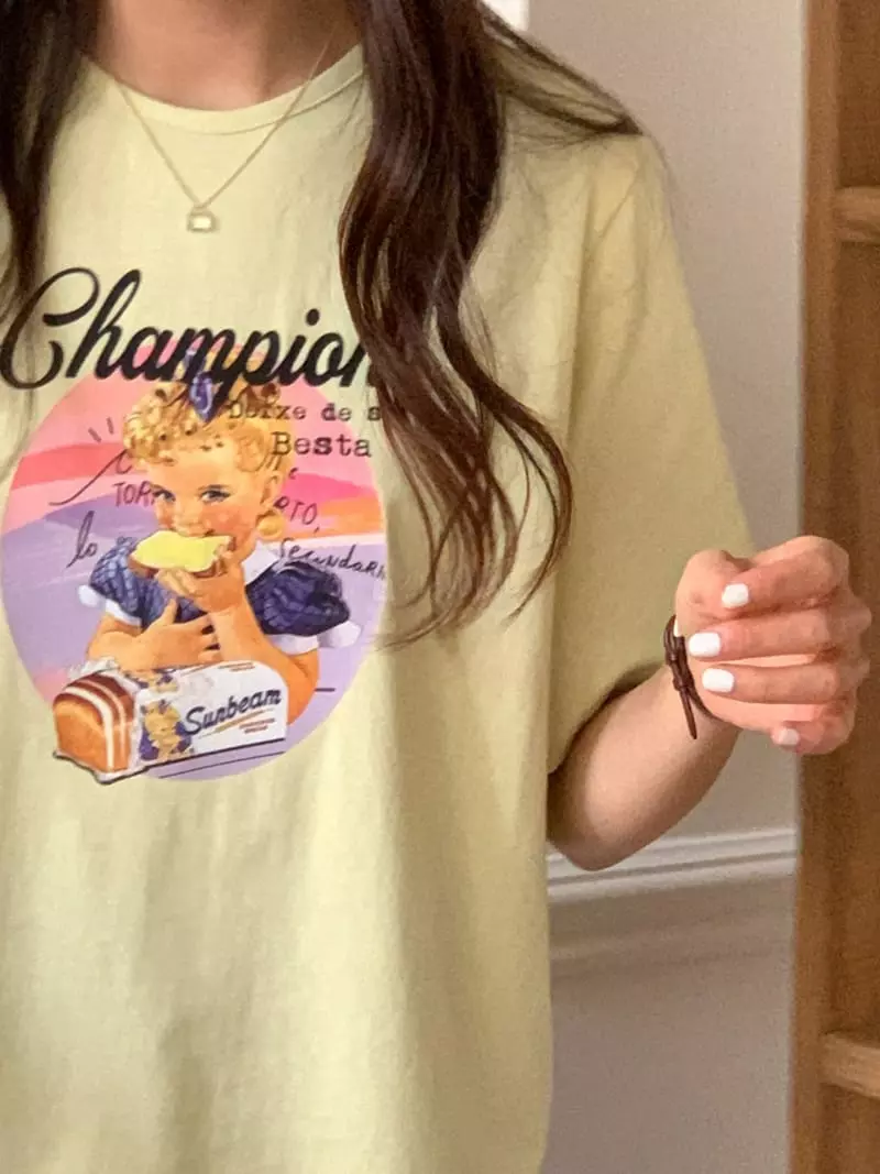 Mmore S - Korean Women Fashion - #womensfashion - Bread Tee - 3