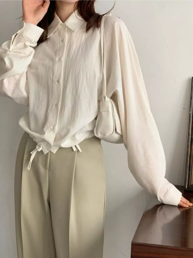 Mmore S - Korean Women Fashion - #womensfashion - Le Mer Shirt