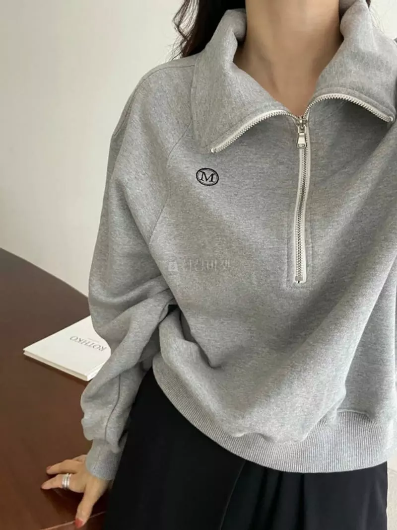 Moheli - Korean Women Fashion - #momslook - Classic Zip-up Sweatshirt - 9