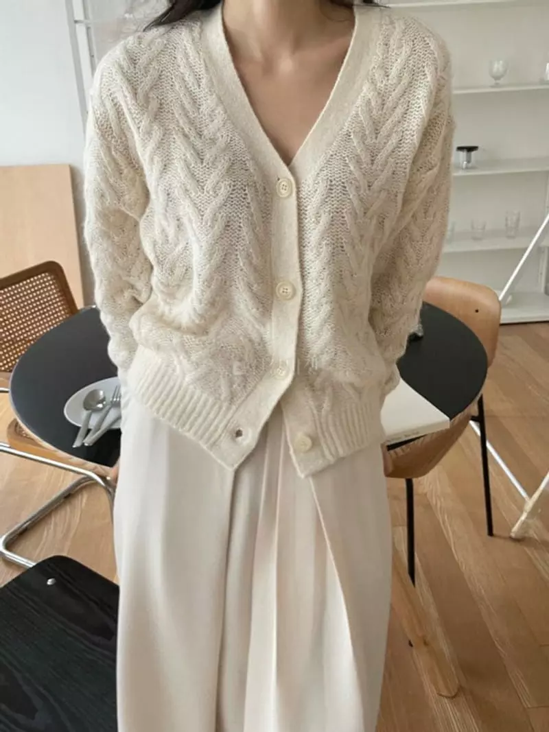 Moheli - Korean Women Fashion - #momslook - Daisy Cardigan - 3