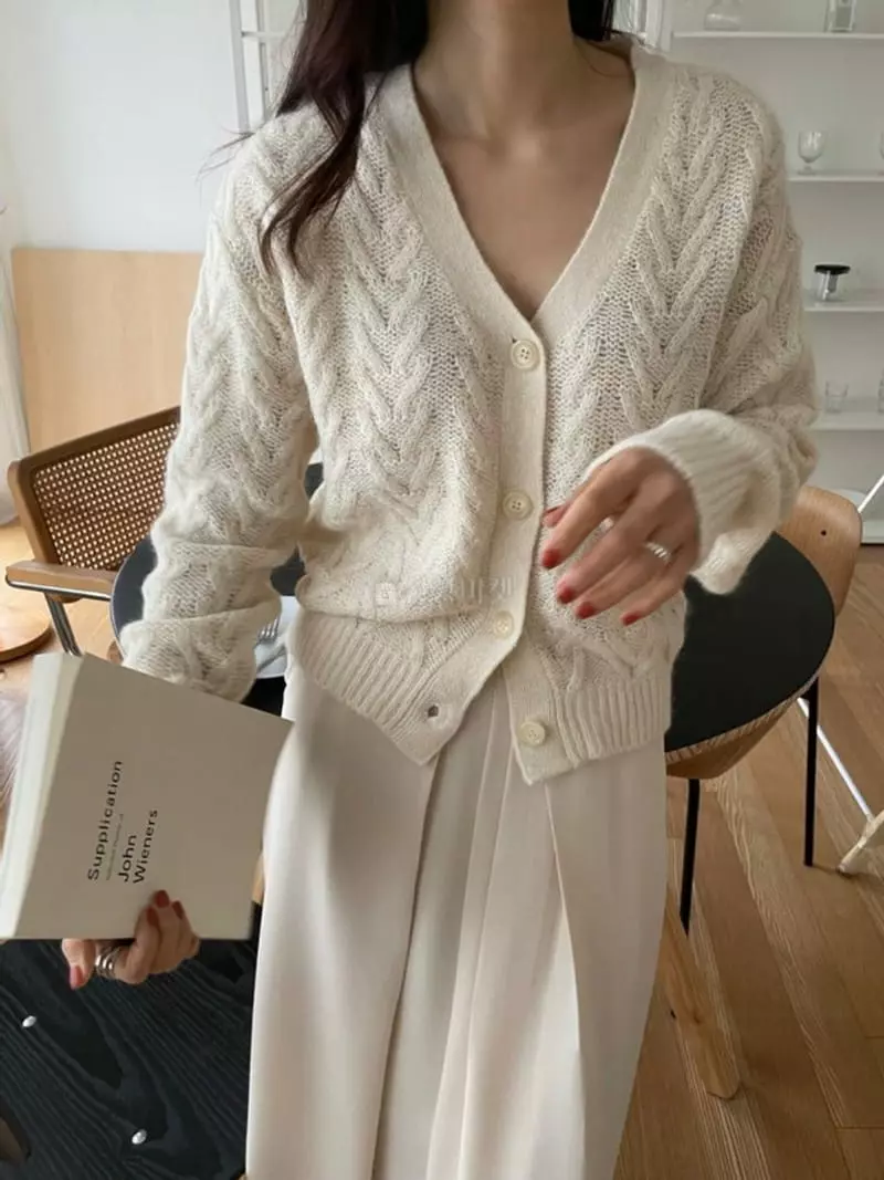 Moheli - Korean Women Fashion - #momslook - Daisy Cardigan - 5