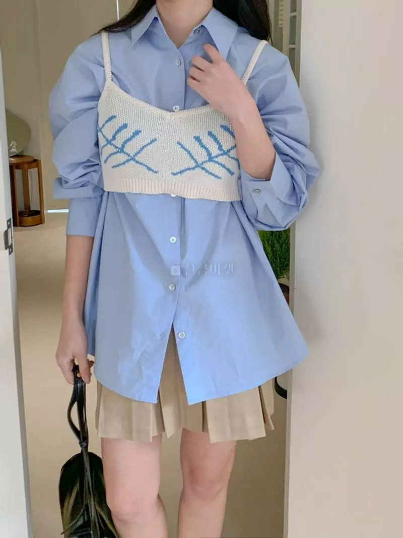 Moheli - Korean Women Fashion - #momslook - Leave Bustier - 3