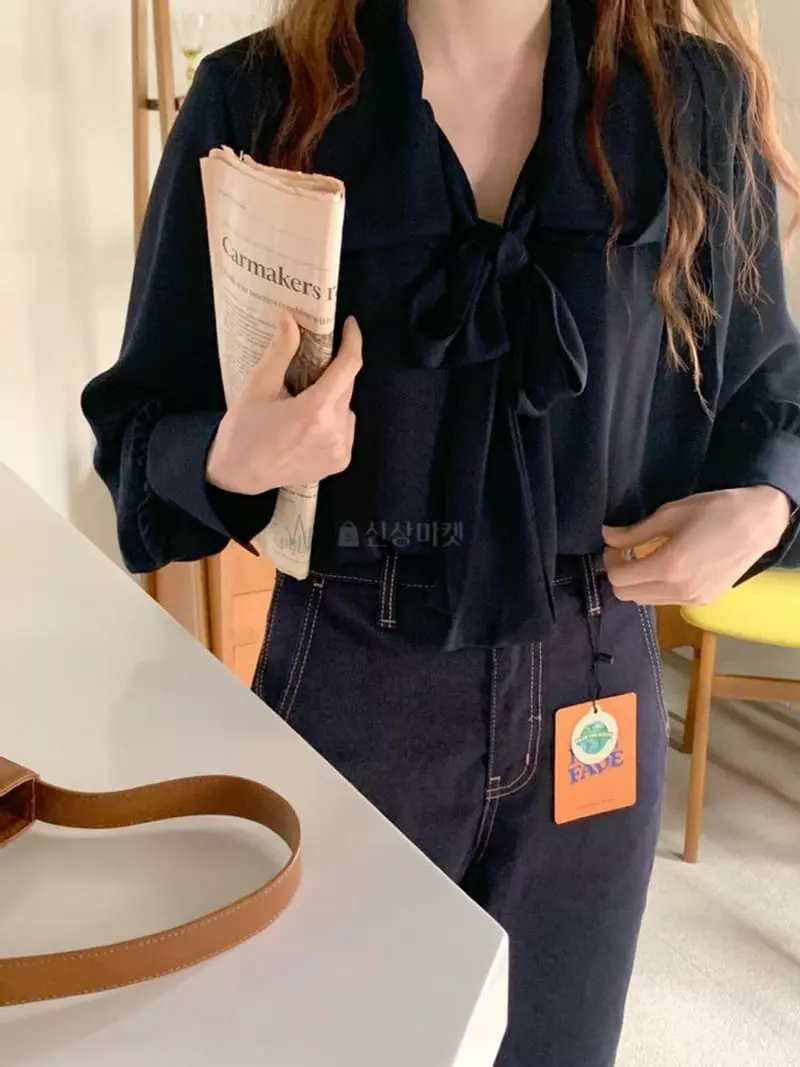 Moheli - Korean Women Fashion - #romanticstyle - Bain Blouse - 7