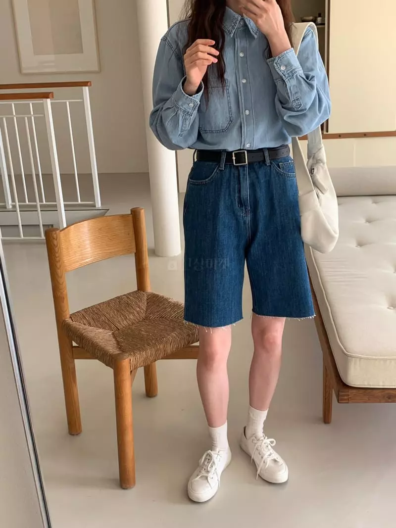 Moheli - Korean Women Fashion - #womensfashion - Denim Shorts - 3