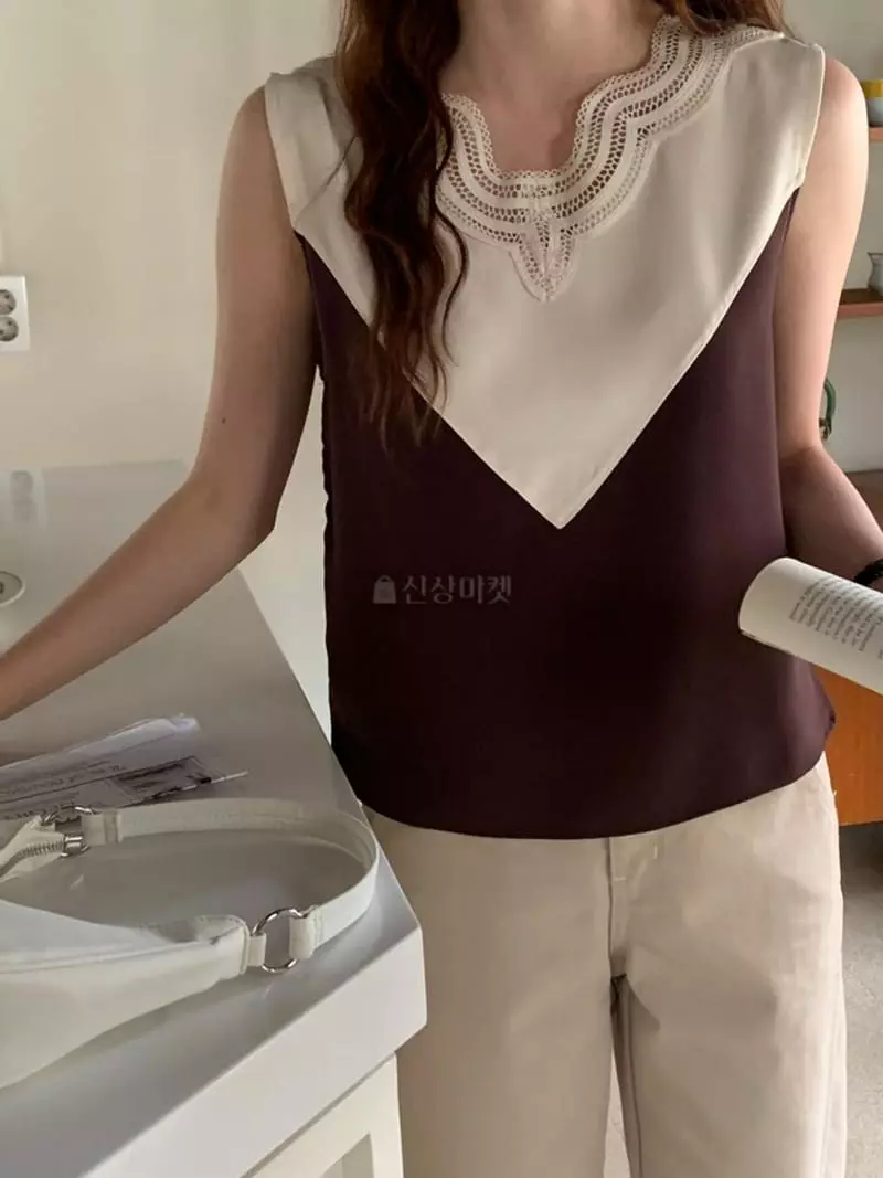 Moheli - Korean Women Fashion - #womensfashion - Lace Sleeveless - 5