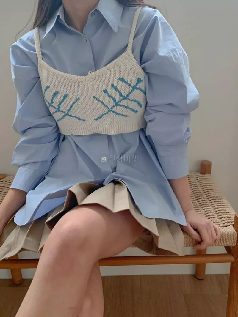 Moheli - Korean Women Fashion - #momslook - Leave Bustier - 4