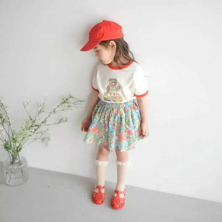 Momo Ann - Korean Children Fashion - #kidsshorts - Garden Skirt - 8
