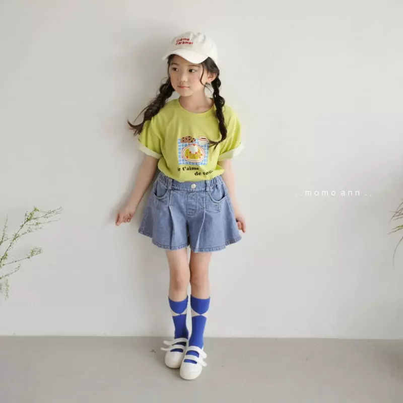 Momo Ann - Korean Children Fashion - #kidsshorts - Waffle Tee - 4