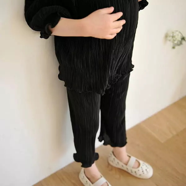 Momo Ann - Korean Children Fashion - #minifashionista - Pleats Top Bottom Set - 8