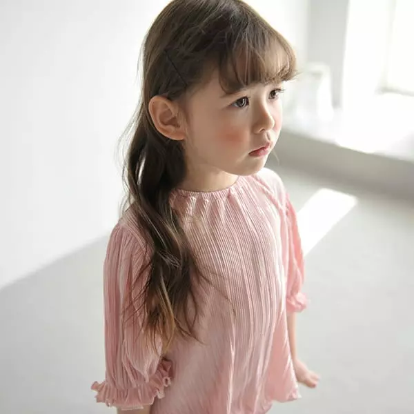 Momo Ann - Korean Children Fashion - #stylishchildhood - Pleats Top Bottom Set - 12