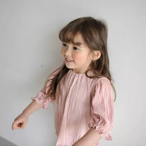 Momo Ann - Korean Children Fashion - #toddlerclothing - Pleats Top Bottom Set - 11