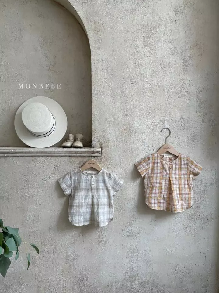 Monbebe - Korean Children Fashion - #kidsstore - Check Blouse - 2