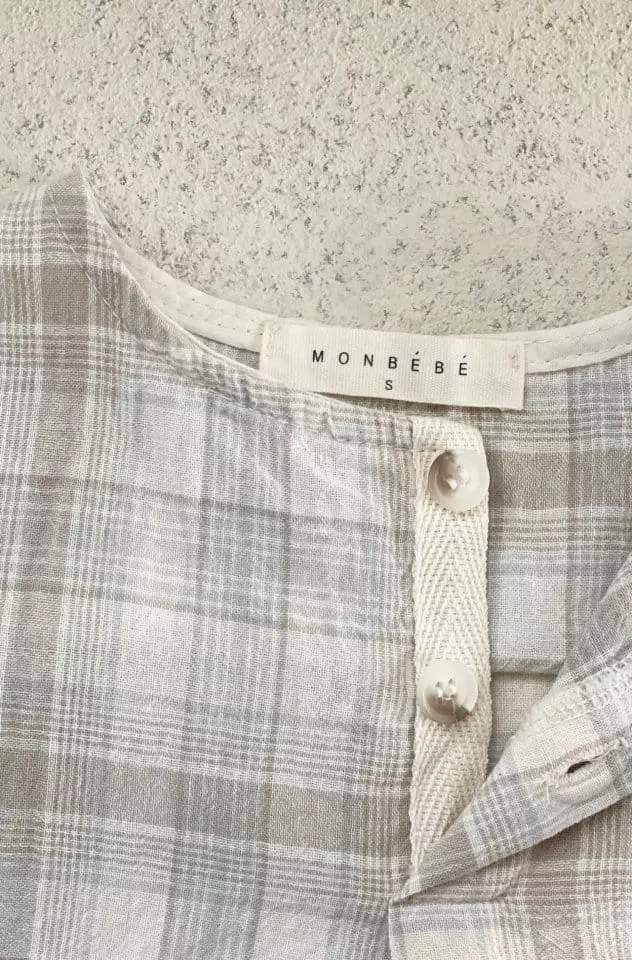 Monbebe - Korean Children Fashion - #littlefashionista - Check Blouse - 5