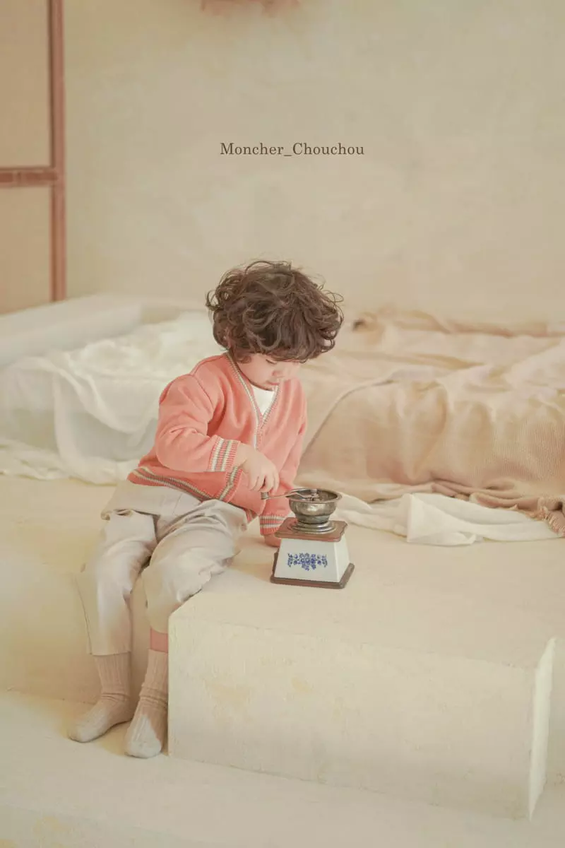 Moncher Chouchou - Korean Children Fashion - #Kfashion4kids - Stripes V Neck Cardigan - 9