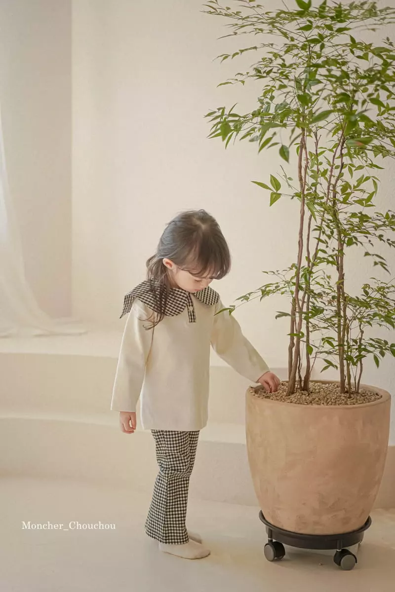 Moncher Chouchou - Korean Children Fashion - #childofig - Gobang Check Pants - 3