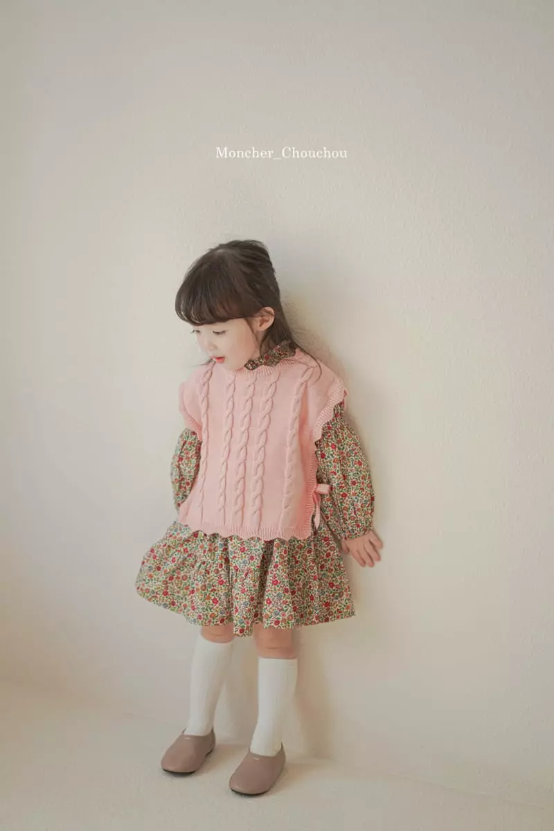 Moncher Chouchou - Korean Children Fashion - #childofig - Ribbon Vest - 12