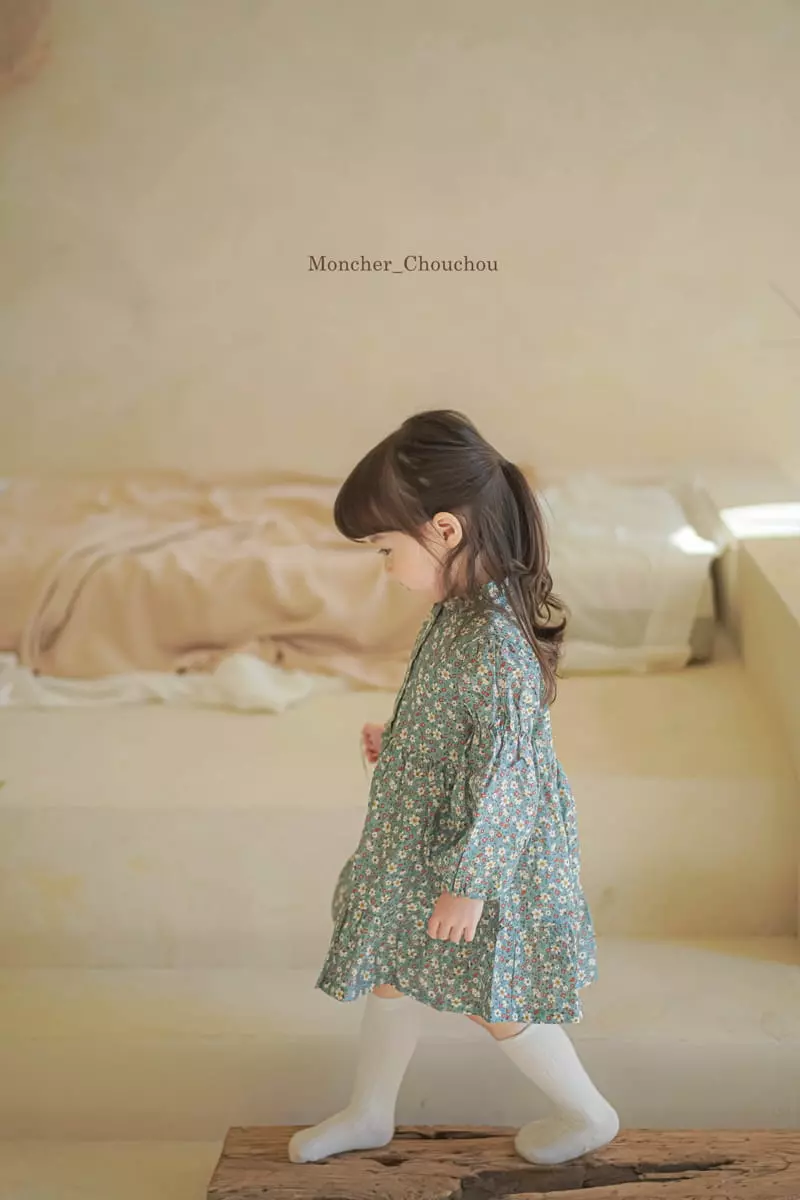 Moncher Chouchou - Korean Children Fashion - #childrensboutique - Balloon Flower One-piece - 9