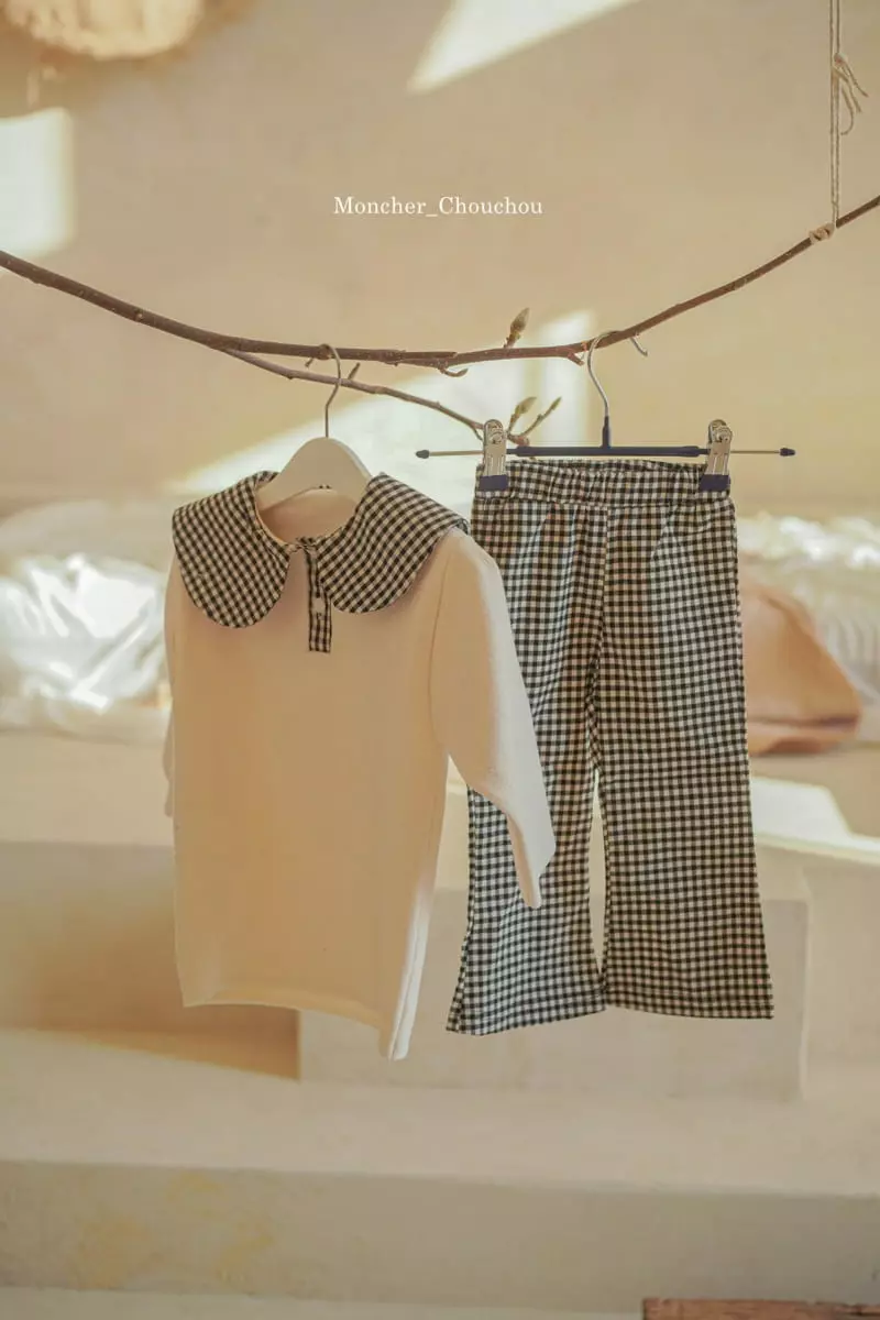 Moncher Chouchou - Korean Children Fashion - #discoveringself - Gobang Check Pants - 6