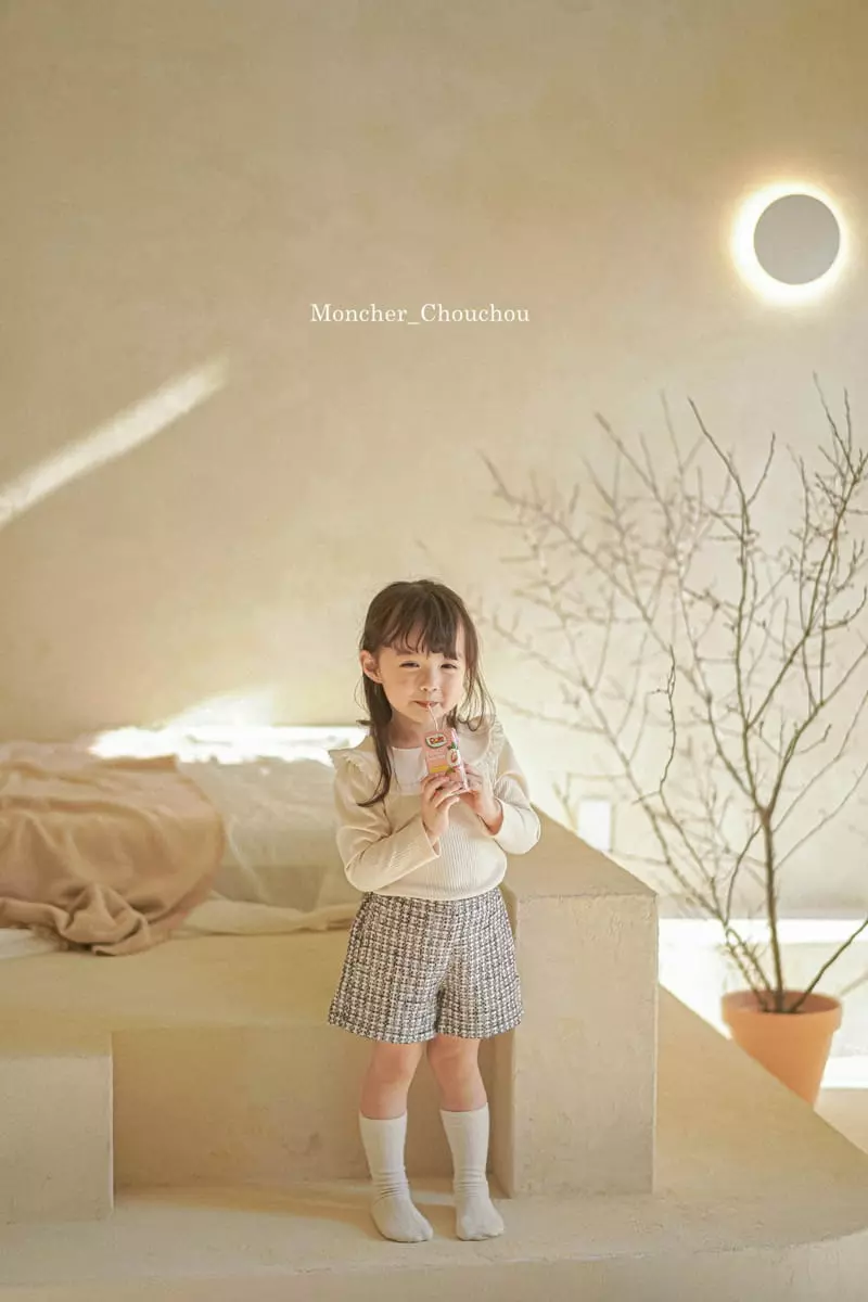 Moncher Chouchou - Korean Children Fashion - #discoveringself - Lace Collar Tee - 2