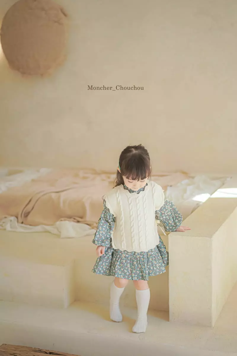 Moncher Chouchou - Korean Children Fashion - #discoveringself - Ribbon Vest