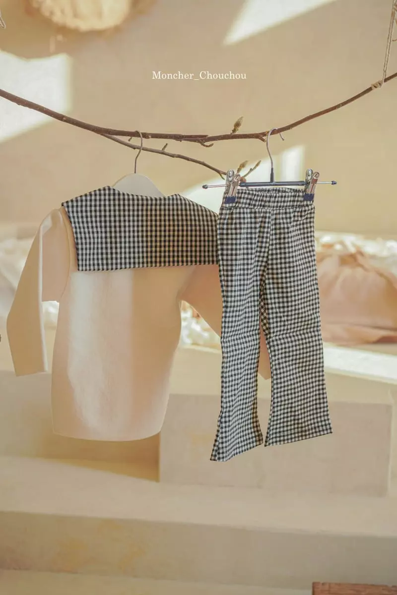 Moncher Chouchou - Korean Children Fashion - #fashionkids - Gobang Check Pants - 7
