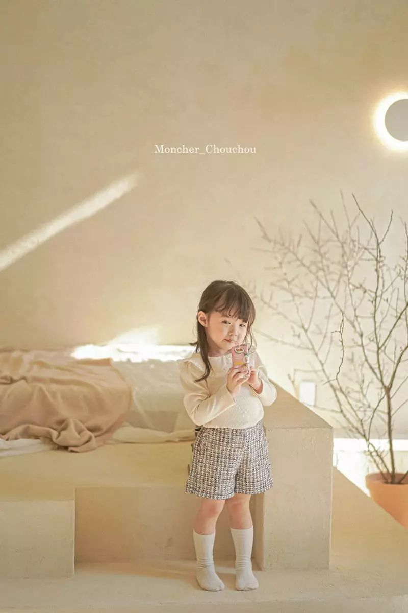 Moncher Chouchou - Korean Children Fashion - #fashionkids - Lace Collar Tee - 3