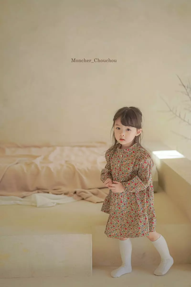 Moncher Chouchou - Korean Children Fashion - #fashionkids - Balloon Flower One-piece - 12