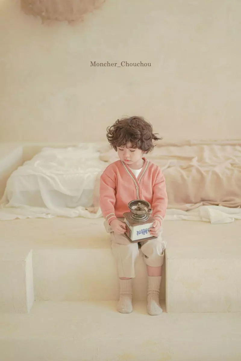 Moncher Chouchou - Korean Children Fashion - #littlefashionista - Stripes V Neck Cardigan - 10