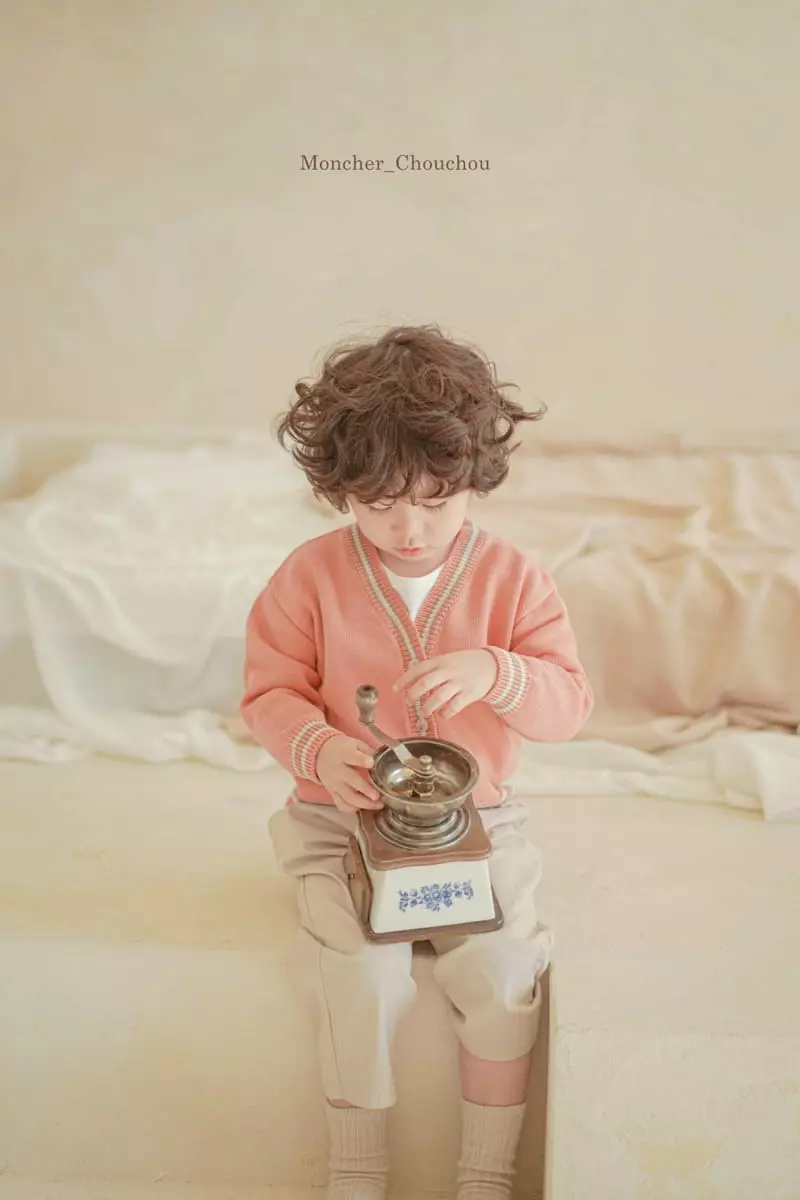 Moncher Chouchou - Korean Children Fashion - #magicofchildhood - Stripes V Neck Cardigan - 11