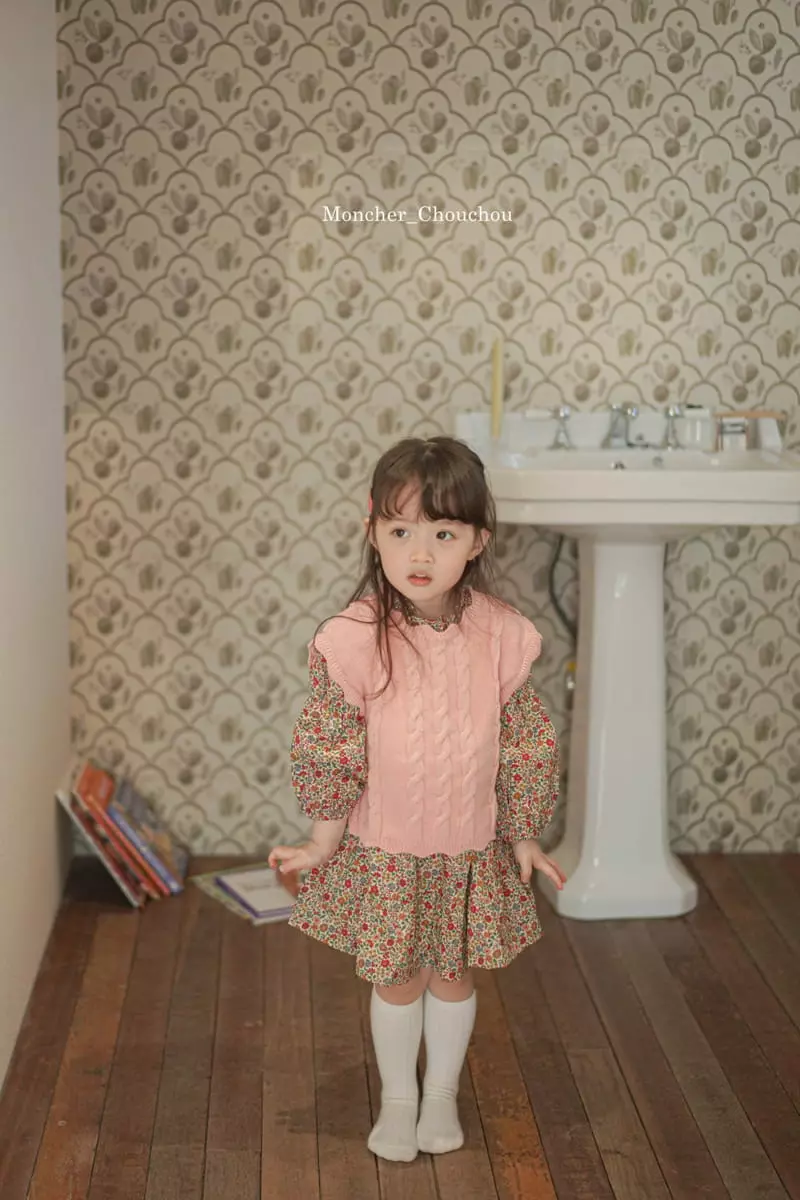 Moncher Chouchou - Korean Children Fashion - #minifashionista - Ribbon Vest - 9